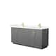 Option Dark Gray, Gold Trim, Giotto Quartz Top