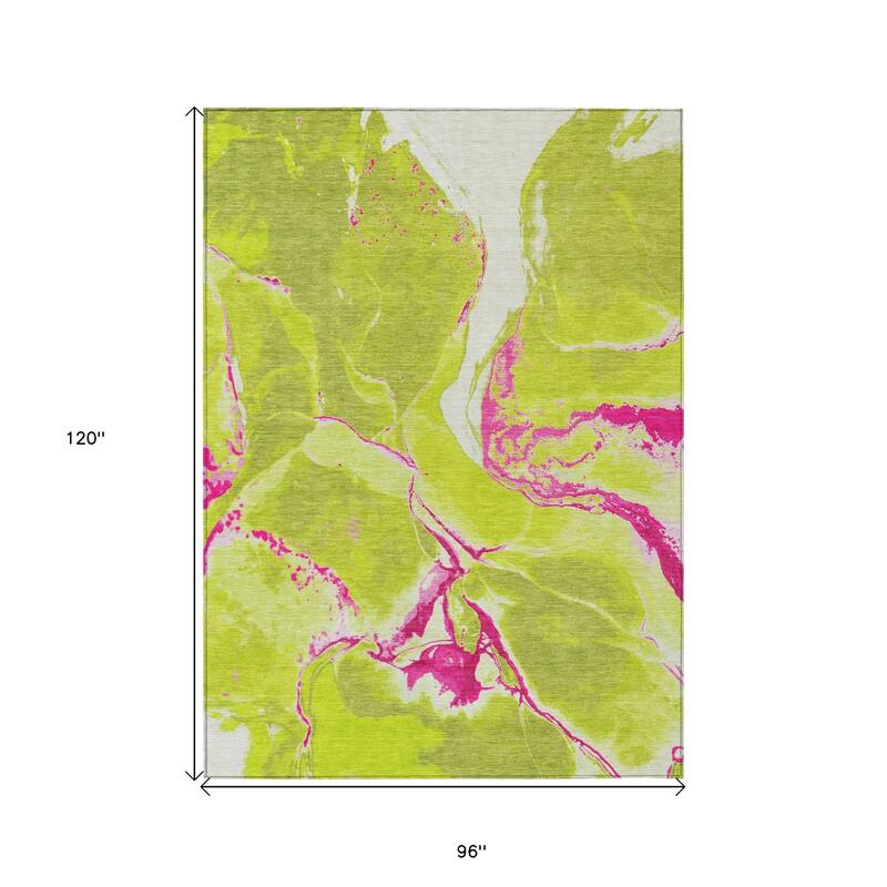 HomeRoots Abstract Transitional Rectangle Outdoor Rug