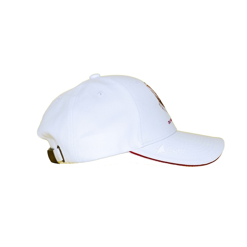 Drakkar Viking Embroidered Cap in White by Alison Nautical