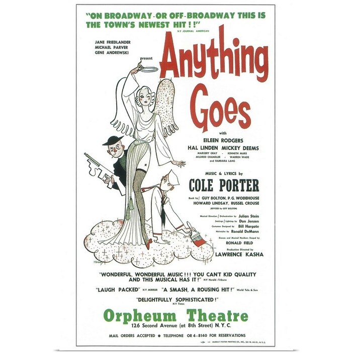 Anything Goes (Broadway) (1934) Poster Print - Bed Bath & Beyond -  25365415