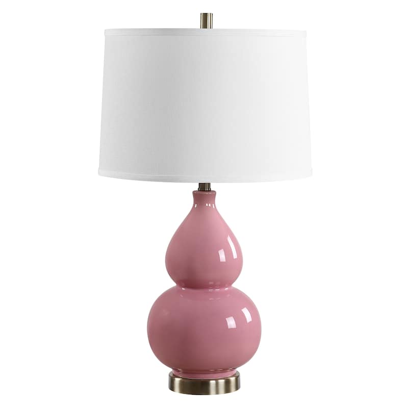 Strick & Bolton Ceramic Glazed Metal Table Lamp