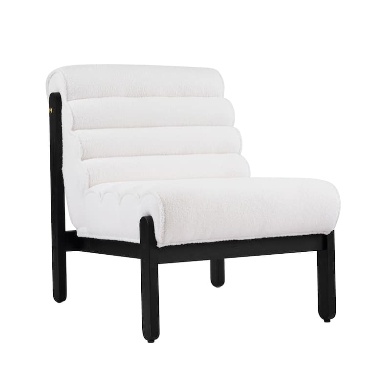 Scott Living - Modern Upholstered Accent Chair with Plush Layered Cushion & Solid Wood Frame - 25.75"W