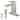 Brushed Nickel Low-Arc Single-Handle Bathroom Sink Faucet with Drain