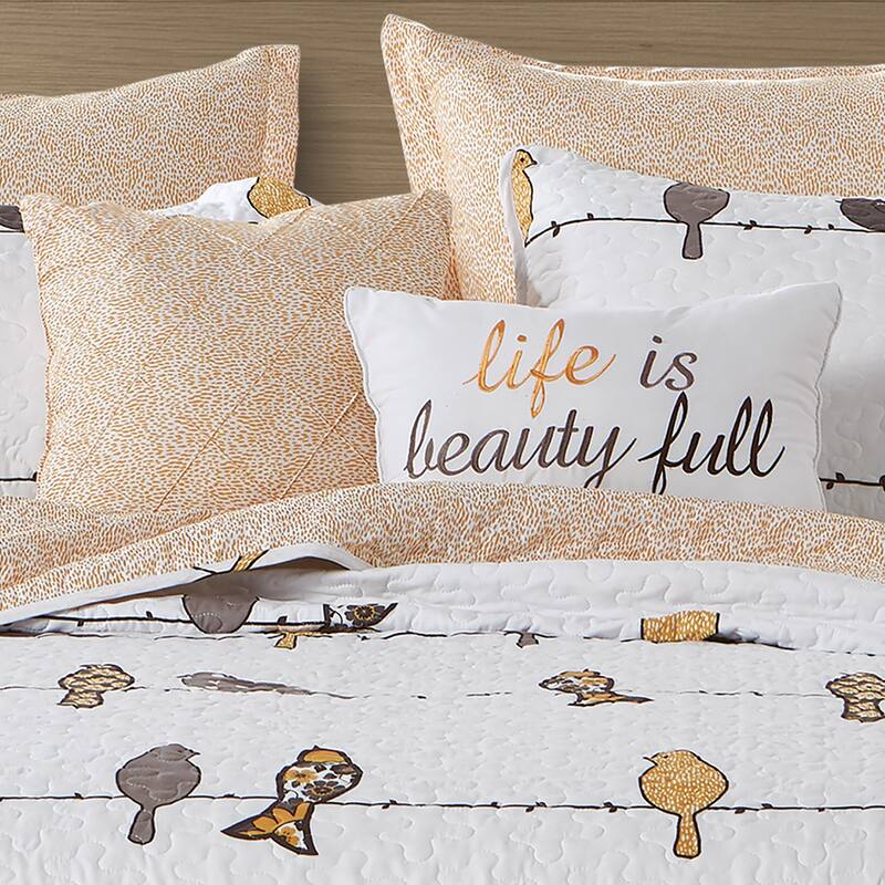 Lush Decor Rowley Birds 7 Piece Quilt Set