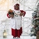 preview thumbnail 2 of 14, Fraser Hill Farm 3-Ft. Music and Motion African American Mrs. Claus with Apron - Animated Indoor Holiday Home Decor