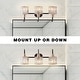 preview thumbnail 7 of 19, ExBrite Modern Rose Gold 3/4-light Bathroom Dimmable Crystal Vanity Lights Wall Sconces