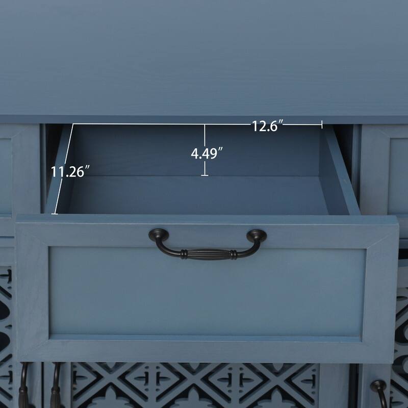 American Style Wood Sideboard Buffet Cabinet with Storage