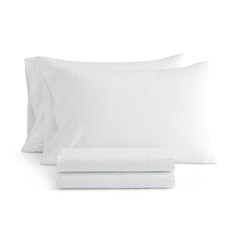 Martha Stewart Printed Cotton Percale Sheet Set