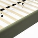 preview thumbnail 95 of 94, Upholstered Platform Bed with Curve-Shaped Design Headboard