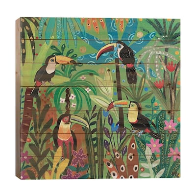 Summit Meeting Print On Wood by Magali Modoux - Multi-Color