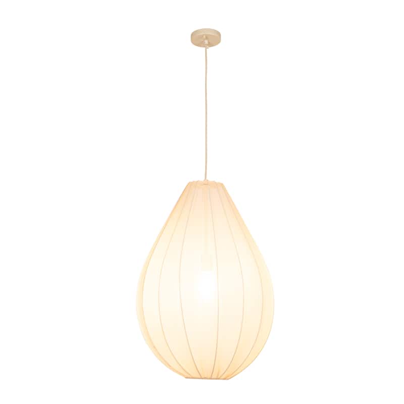 Hanging Cocoon Fabric Pendant Lamp