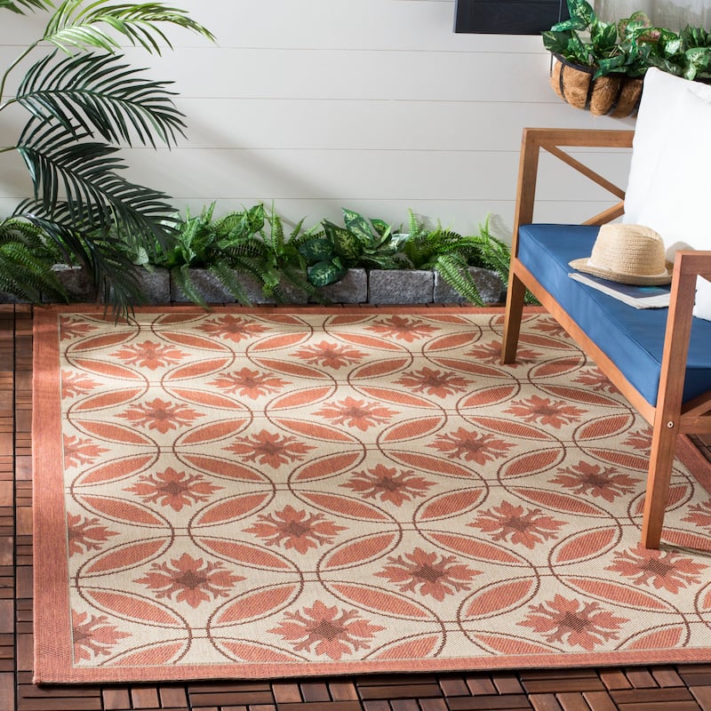 SAFAVIEH Courtyard Shelba Indoor/ Outdoor Waterproof Rug