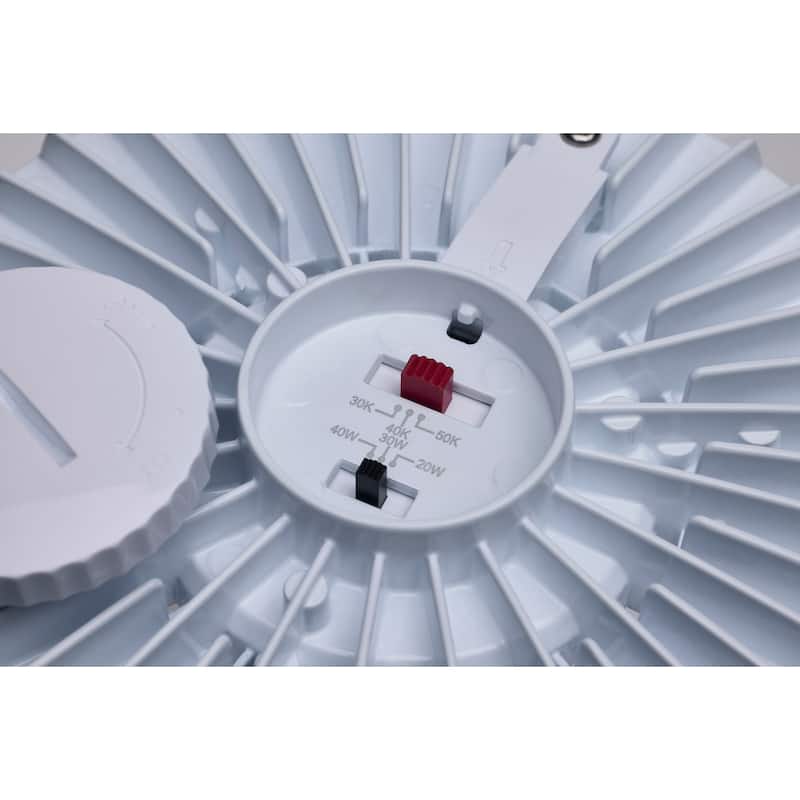 40/30/20W LED HID Replacement 3K/4K/5K CCT Ballast Bypass Medium Base 120-277 - White