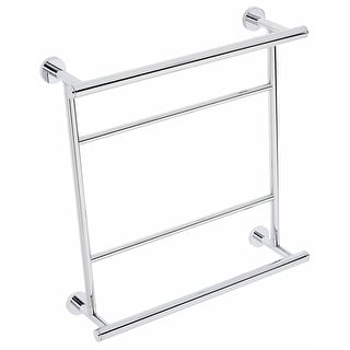 Alno Contemporary I 18 Inch Wide Towel Rack with Bottom Towel Bar