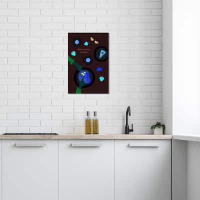 Wynwood Studio Canvas Food and Cuisine Aesthetic Breakfast Blue and Light Blue Modern & Contemporary Wall Art Canvas Print