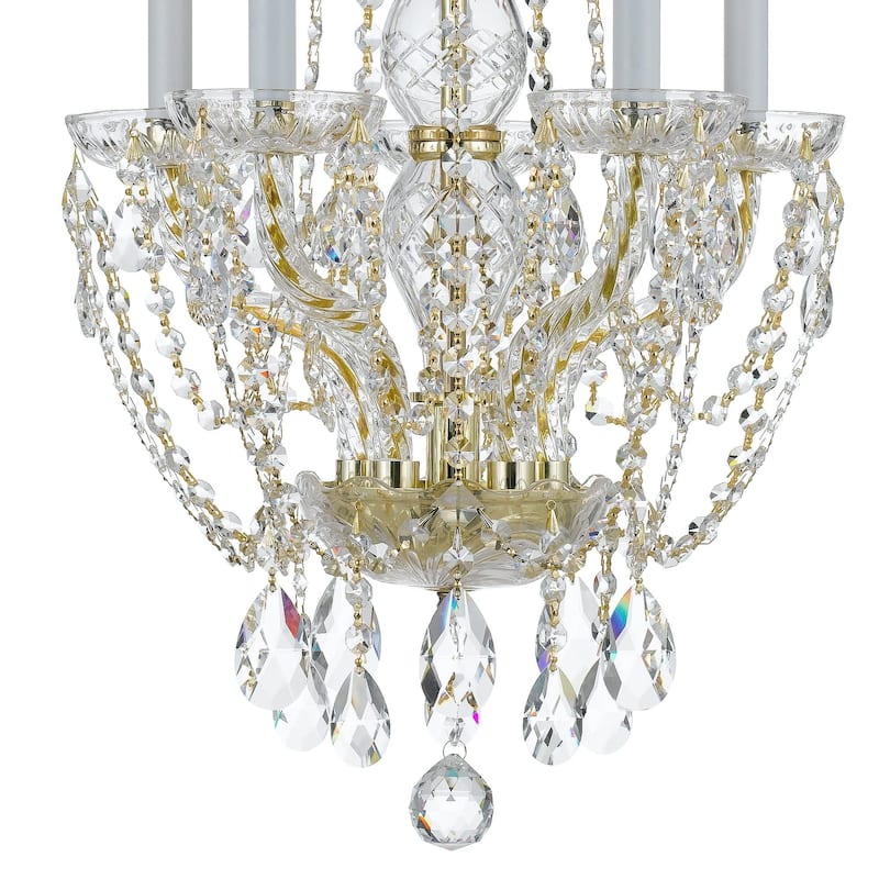 Crystorama Lighting Group Traditional Crystal 5 Light 14" Wide