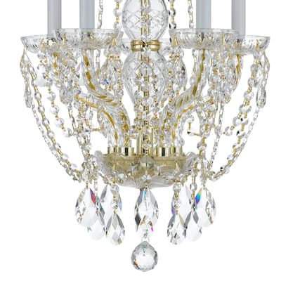 Crystorama Lighting Group Traditional Crystal 5 Light 14" Wide