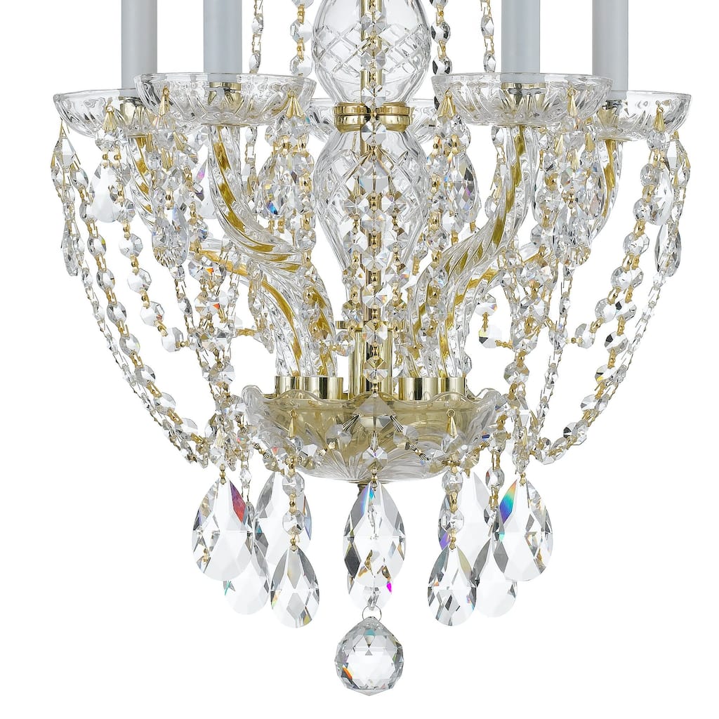 Crystorama Lighting Group Traditional Crystal 5 Light 14" Wide