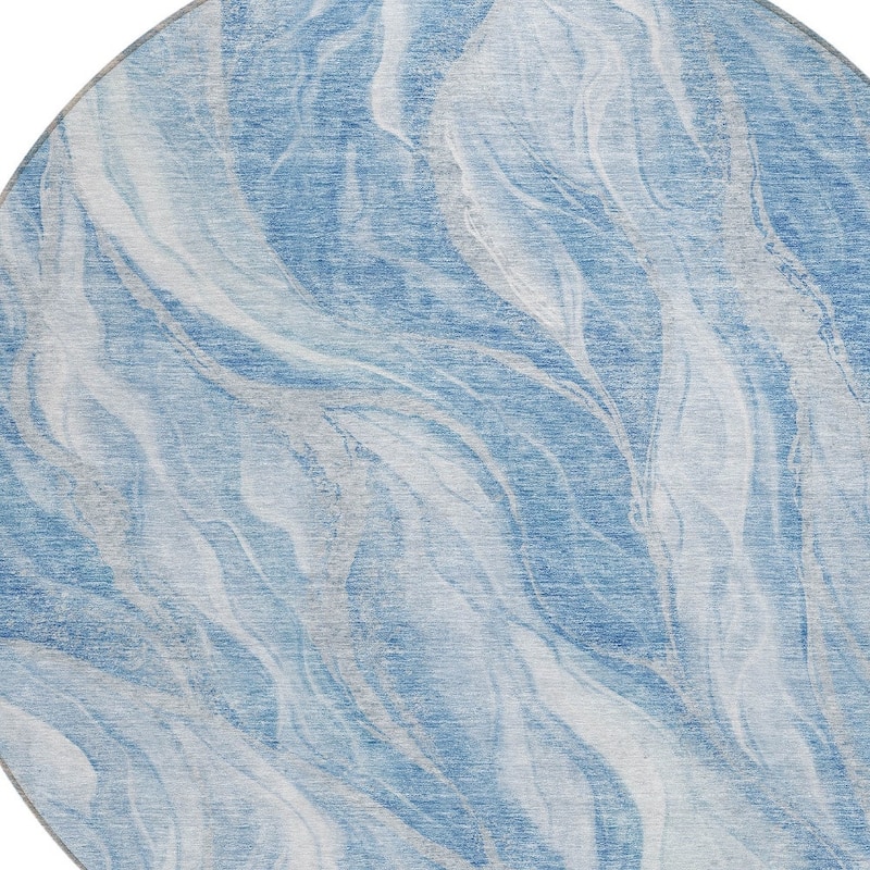 HomeRoots Abstract Transitional Rectangle Outdoor Rug