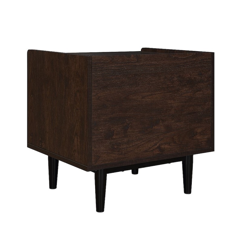 Manhattan Comfort Duane Modern Ribbed Nightstand Set of 2