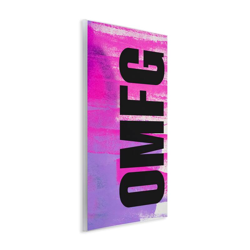 Stupell Bold OMFG on Abstract Wall Plaque Art Design By House of Lulu