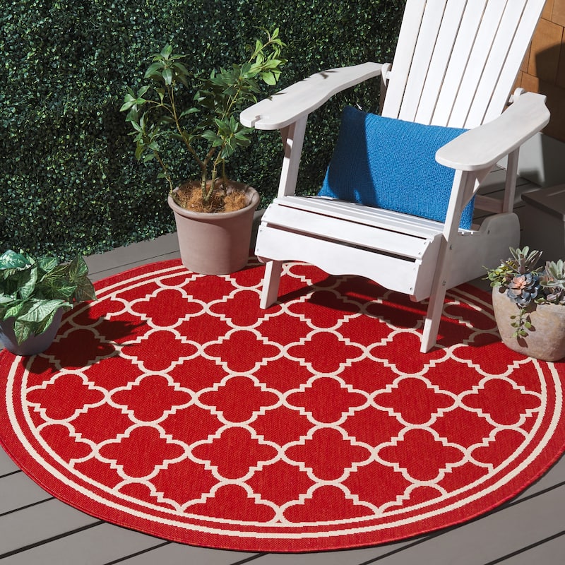SAFAVIEH Courtyard Kristelle Indoor/ Outdoor Waterproof Patio Backyard Rug