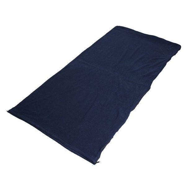 Outdoor Climbing Activities Foldable Zipper Closure Sleeping Bag Navy Blue