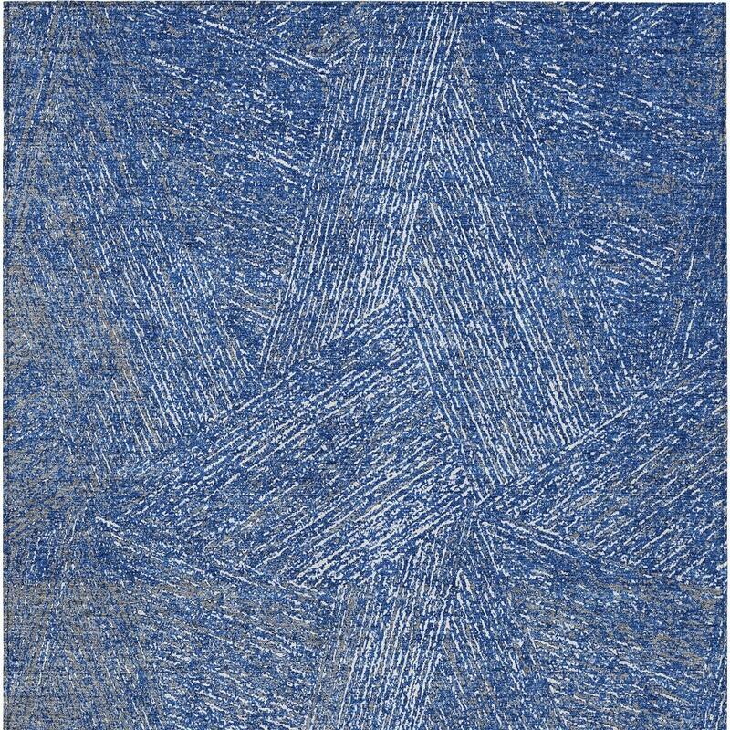 HomeRoots Abstract Transitional Rectangle Outdoor Rug