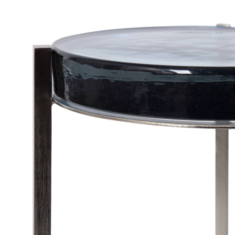Kate and Laurel Aguilar Glam Drink Table - 9x9x23