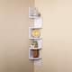 Danya B. Decorative 5-Tier Corner Floating Wall Mount Shelving Unit - White