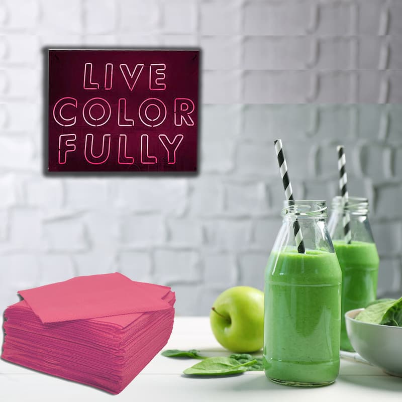 Renova Colored Dinner Disposable Paper Napkins Folded 1-Ply