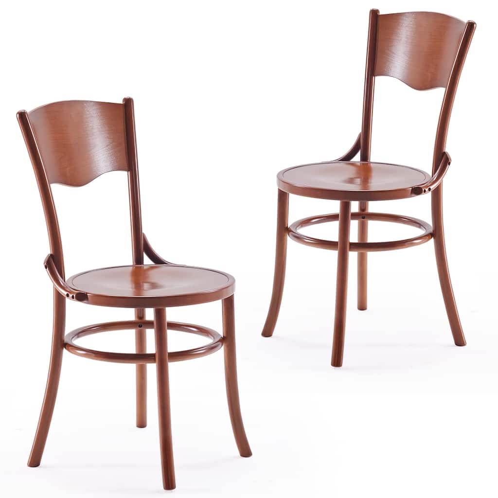 Solid Wood Dining Chairs Set of 2, Rustic Farmhouse Kitchen & Dining Room Chairs for Dining Room, Mid Century Dining Chairs