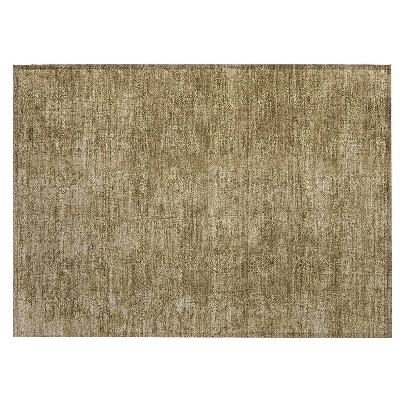 Machine Washable Indoor/ Outdoor Abstract Solid Chantille Rug