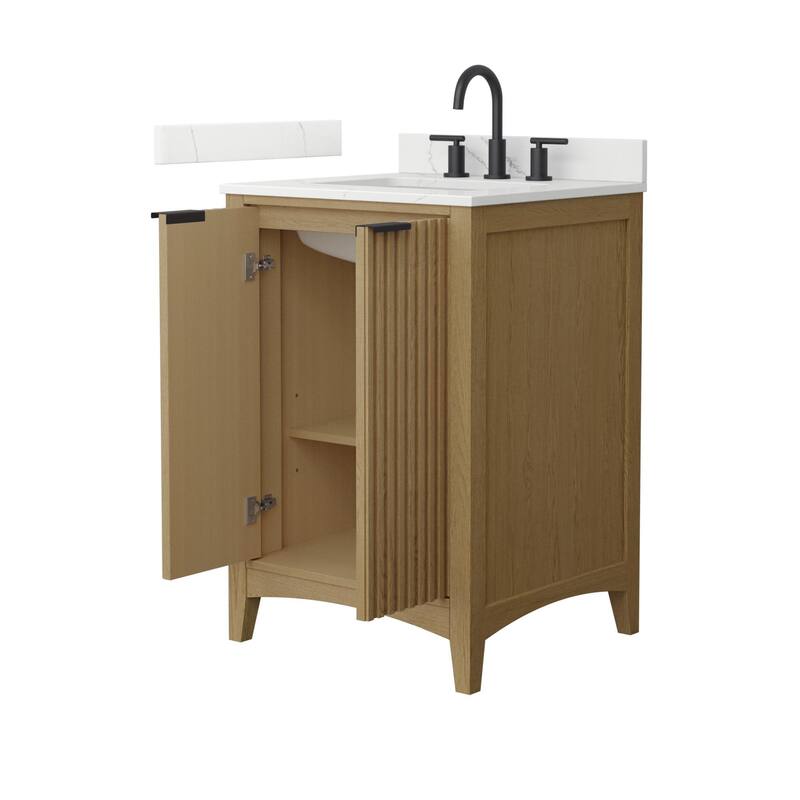 Wyndham Collection WCF9191-24S-QTZ-US3MXX Palmilla 24" Free Standing