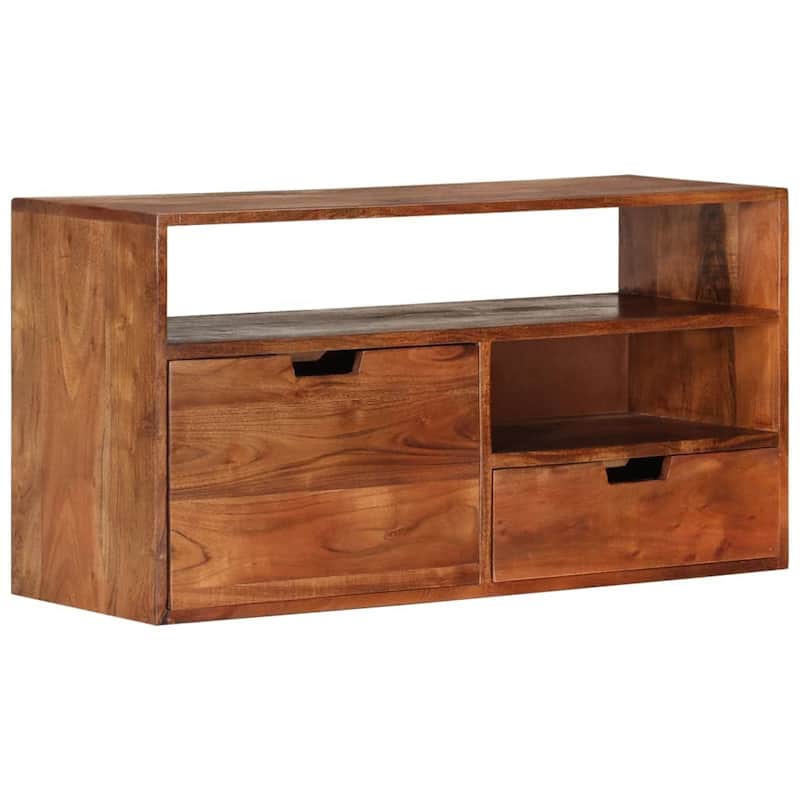 vidaXL TV Stand TV Unit Sideboard TV Console Media Unit Solid Acacia Wood