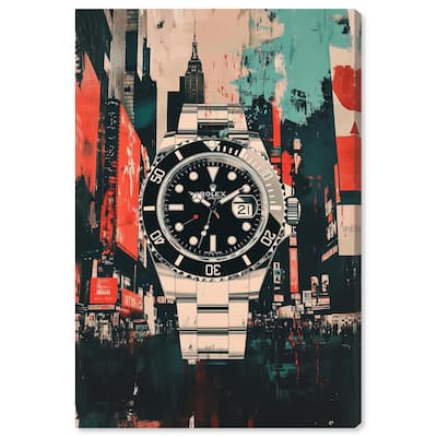 Cityscape Watch Canvas by Art Remedy, Gallery Wrapped