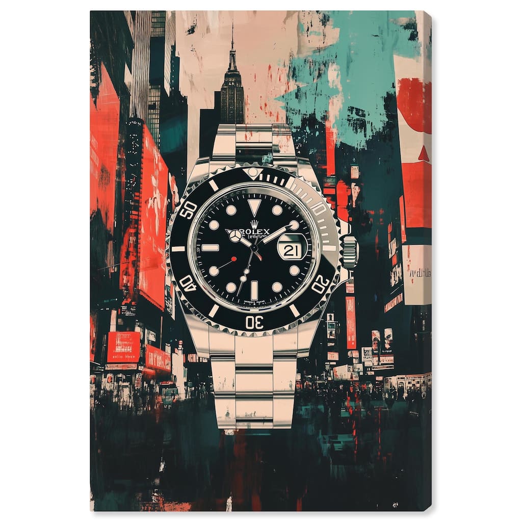 Cityscape Watch Canvas by Art Remedy, Gallery Wrapped