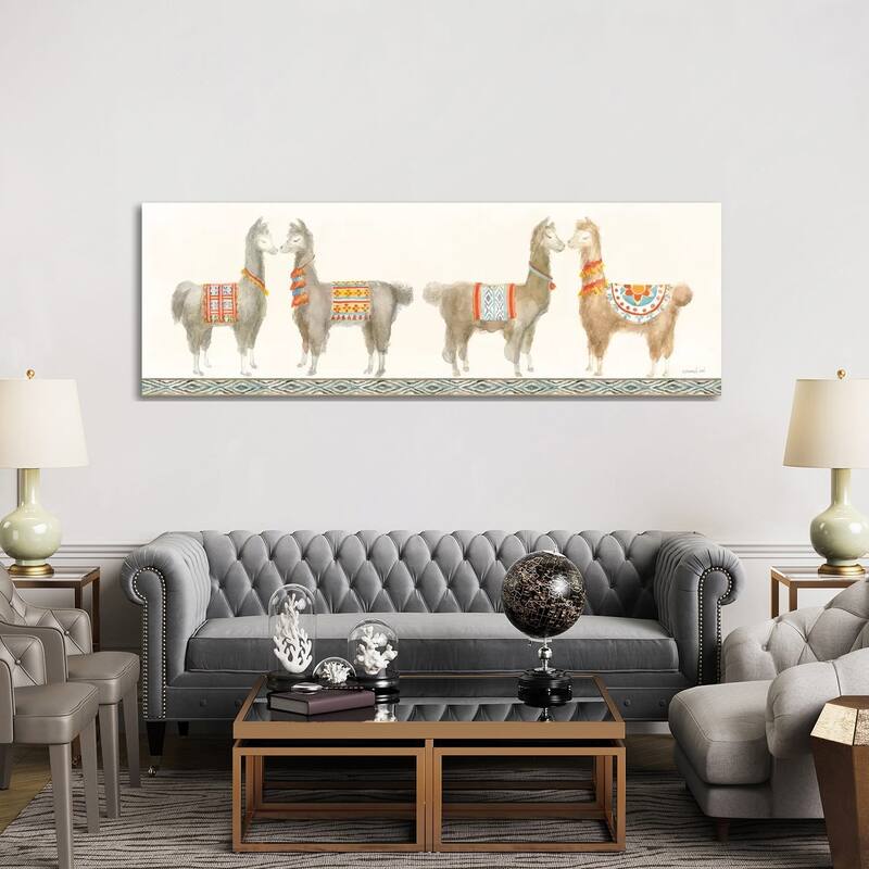 iCanvas "Festive Llama V" by Danhui Nai Canvas Print