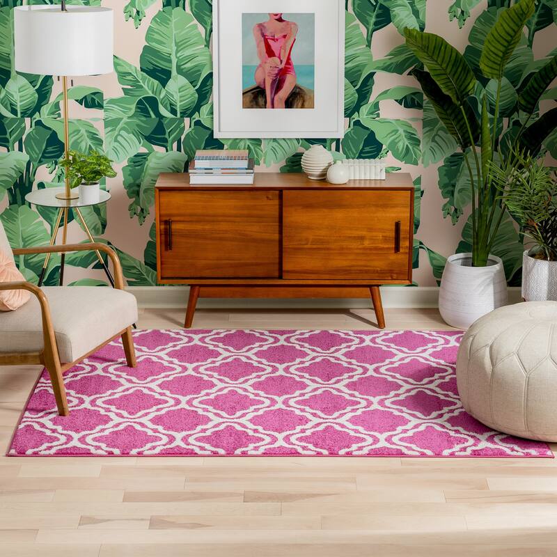 Well Woven Starbright Calipso Trellis Kids Area Rug