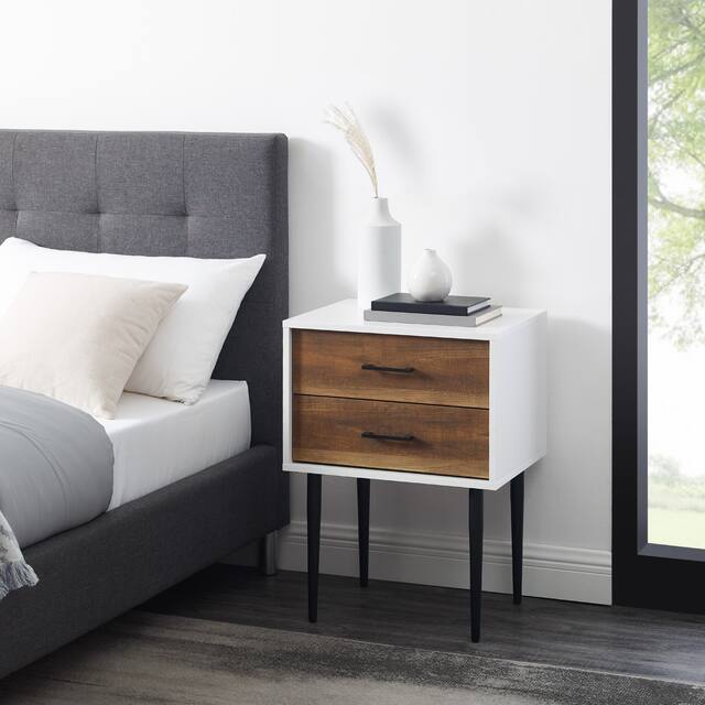 Middlebrook Notto Mid-Century 2-Drawer Nightstand