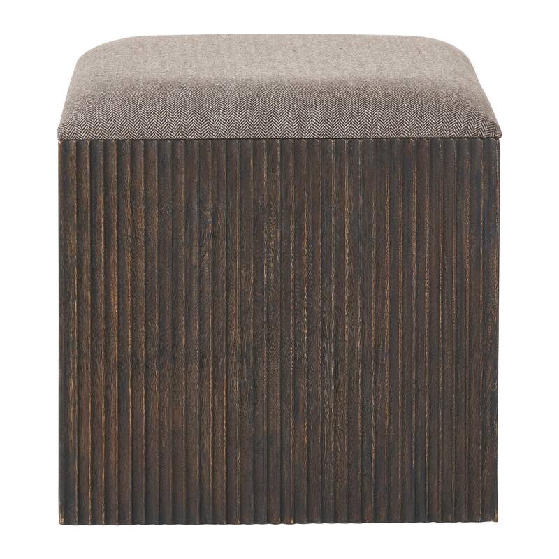 Tristan 18" Height Stool, Brown
