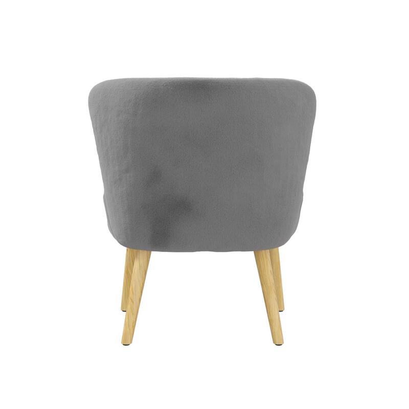 Avenue Greene Eden Boucle Kids Accent Chair with Natural Legs