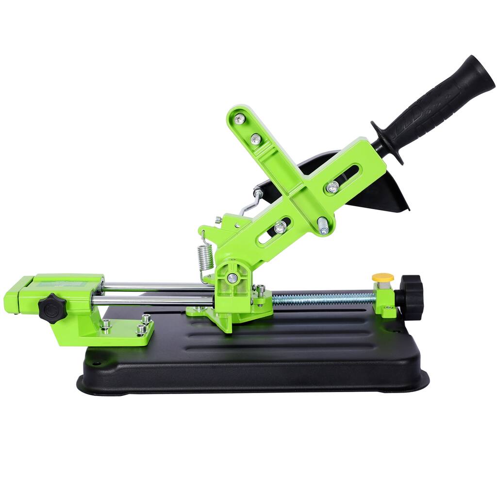 Universal Angle Grinder Stand Grinder Holder Sliding Handle Bracket Upgraded Cast Iron Base Cutting Angle Adjustable