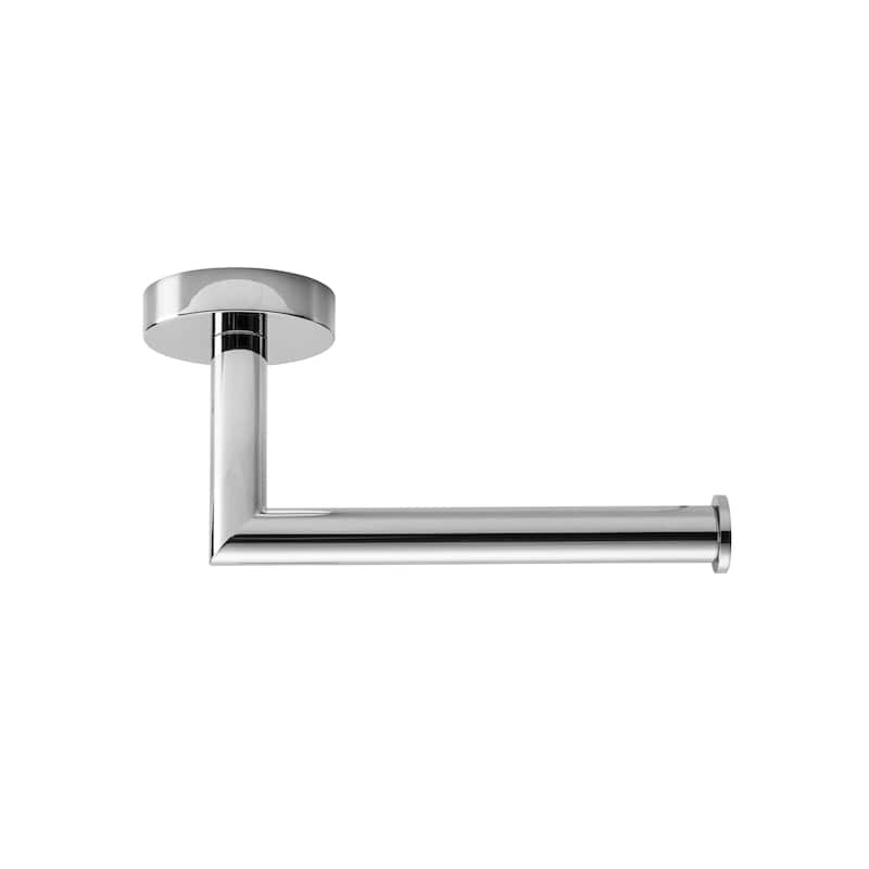Croydex Epsom Flexi-Fix Screw or Glue Toilet Paper Holder in Chrome