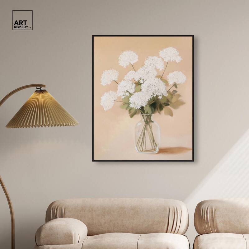 Lace in a Vase I Canvas by Art Remedy