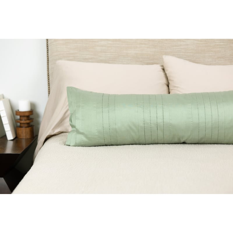 Royce Dupioni Silk Extra Long Bolster Pillow