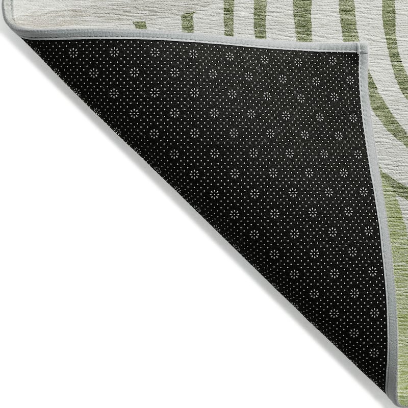 HomeRoots Abstract Transitional Rectangle Outdoor Rug