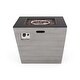 preview thumbnail 8 of 12, Langton Outdoor Modern 30-Inch Square Fire Pit by Christopher Knight Home - 30.00" W x 30.00" L x 24.00" H