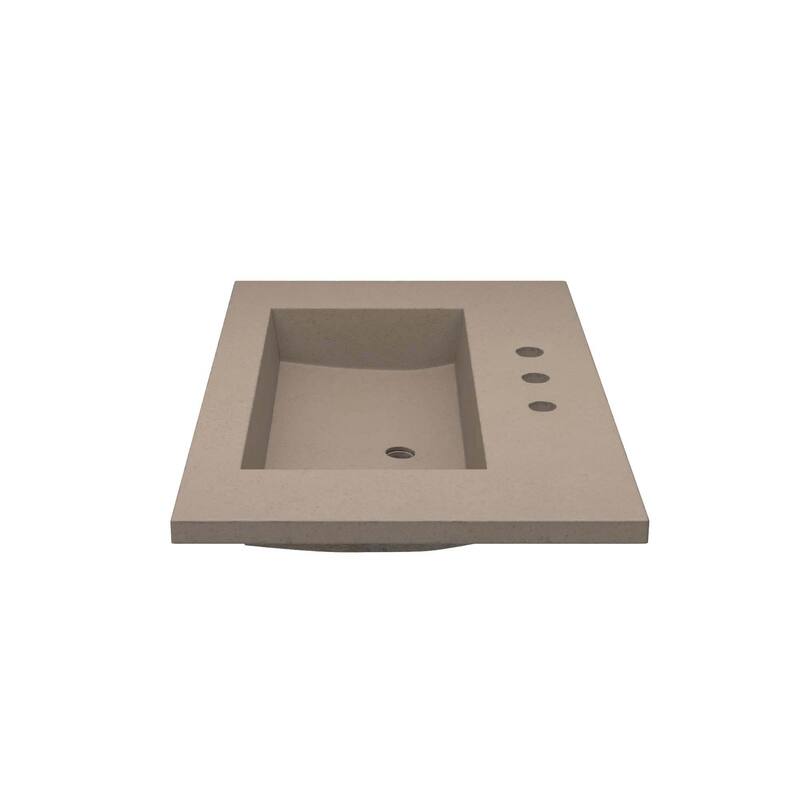 Capistrano 36.5-inch Concrete Vanity Top with Integral Trough Sink