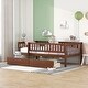preview thumbnail 3 of 95, Roomfitters Twin Size Daybed Wood Frame with Two Storage Compartments, Space-Saving and Stylish Design for Any Room Walnut - Twin